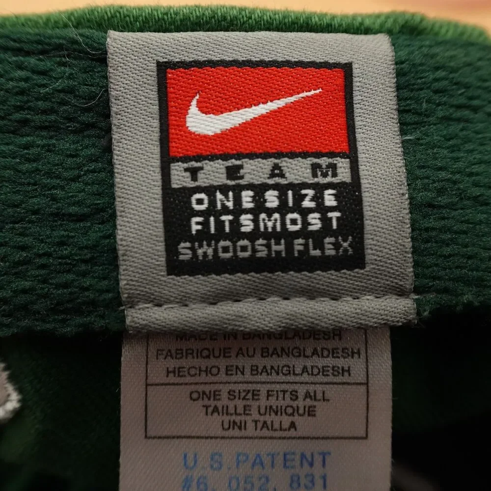 Michigan State Spartans Hat Cap Nike Strap Back Mens Green White NCAA Basketball